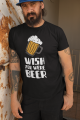 koszulka męska wish you were beer czarna model.png