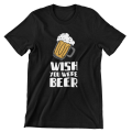 koszulka męska wish you were beer czarna.png
