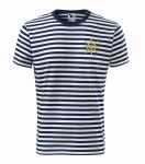 Koszulka męska w paski żeglarska haft steru Sailor Malfini 803 