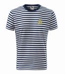 Koszulka męska w paski żeglarska haft żaglówka Sailor Malfini 803