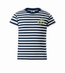 Koszulka dziecięca w paski żeglarska haft kotwica Sailor Malfini 805