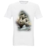 Koszulka męska na żagle  żaglowiec