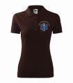 Koszulka polo damska fizjoterapeuta brązowa.jpg