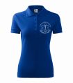 Koszulka polo damska dla fizjoterapeuta logo chabrowa dowolny napis.jpg