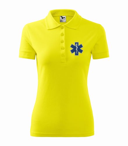 Koszulka polo damska eksulap dwa kolory żółty.jpg