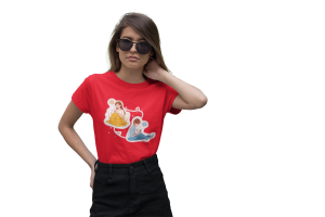 T-shirt damski prezent na walentynki  miłosne wiadomości