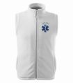 Kamizelka unisex lekarz logo eskulap z tłem biała.jpg