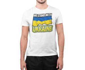 Koszulka męska we stand with Ukraina no war in Ukraina