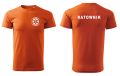 Koszulka męska bawełniana medyczna tshirt Ratownik pomarańczowa.jpg