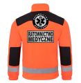 Polar medyczny z odblaskami Ratownictwo Medycze ISHIRT fluo przód RM plecy.jpg
