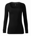 Koszulka damska długi rękaw MAlfini 155 (2)białaczarna.webp