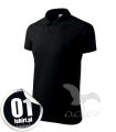 Koszulka polo męska z gładkiego materiału bawełna 202 Malfini ishirt_pl czarna