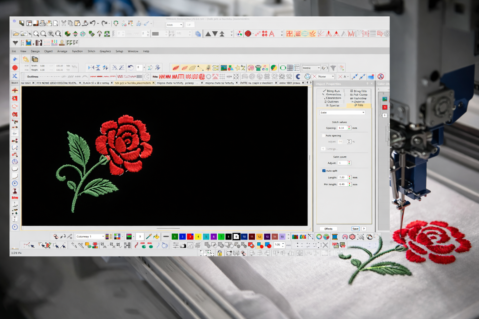 Przygotowanie grafiki do projektu haftu